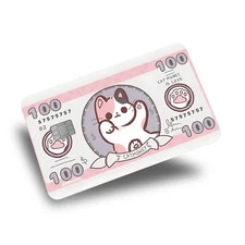 CAT Bucks Credit Card Skin/Credit Card Sticker-  Cat Debit Card Skin/Sticker
