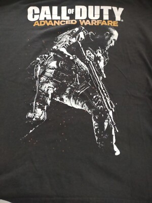  Call Of Duty Advanced Warfare Black T-Shirt Size Large