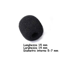 SPUGNA Antivento per microfono Archetto colore nero, Ø 5-7mm