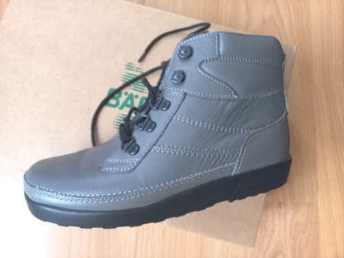 BOTTINES "BÄR" NEUVES - BOTTES D'HIVER 36-37 FOURREES - CUIR GRIS SOURIS - Imagen 3 de 12