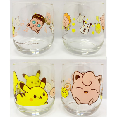 Glass Pikachu Jigglypuff Mister Donut Pokemon collaboration Cup Rare Japan