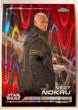 2024 Topps Chrome Star Wars Red RayWave Refractor Vect Nokru #75