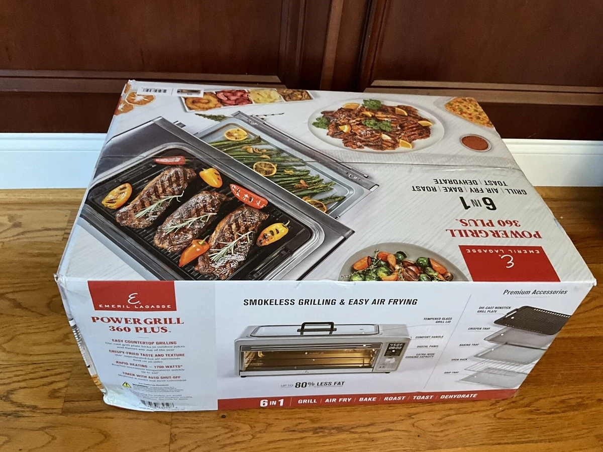 Emeril Lagasse Power Grill 360 Plus, 6-in-1 Electric Indoor Grill