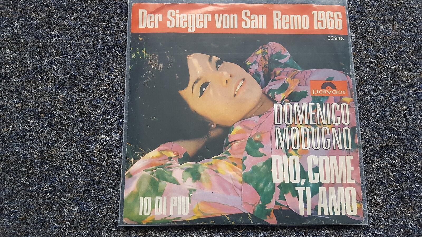 7"" Single Vinyl Domenico Modugno - Dio, come ti amo GERMANY/ EUROVISION 1966