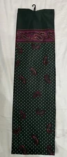 58”x8” Paisley print neck scarf Green Purple