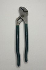 Vintage Diamond Diamalloy Grove Joint Pliers HL11OP Made in USA Green Grips