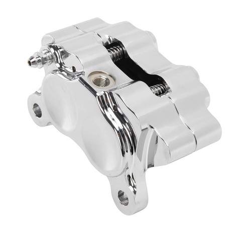 Mid-Usa Four Piston Brake Caliper - Polished custom chopper Harley bobber - Picture 3 of 5