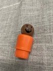 HTF/RARE Vtg Fisher Price little people orange African American boy black hair