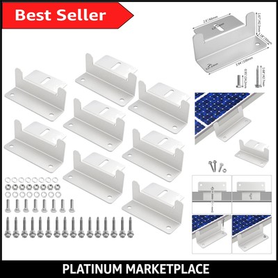 Vielseitige Solarpanel Z Halterungen - 8 Sets für Dach, Wand, Wohnmobil, Boot Installationen