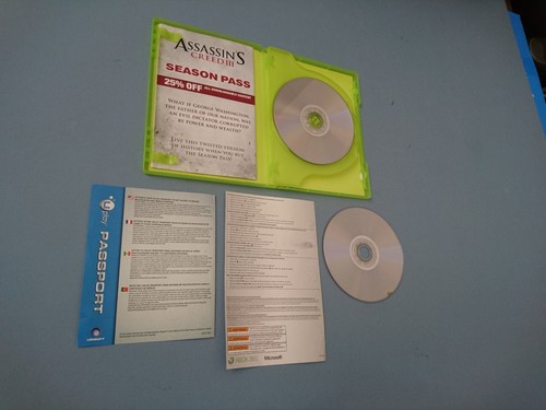 ASSASSINS CREED III 3 & HITMAN (Microsoft Xbox 360) CIB with manuals & inserts - Picture 11 of 12