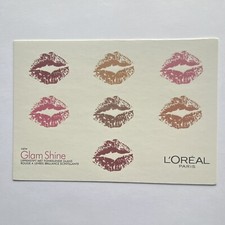 L’Oreal Paris Glam Shine Lips Postcard Advertisement UNP 