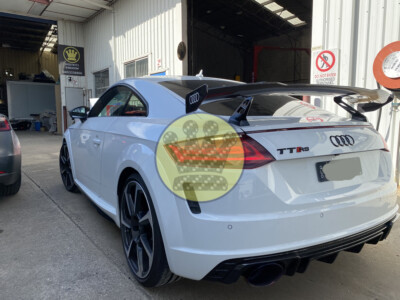 Audi tt tts ttrs performance 8s carbon fiber wing spoiler gt bar