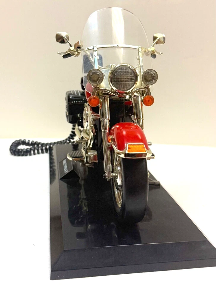 Teléfono de línea terrestre Harley Davidson Heritage Softail. Cromo rojo Foto 4 de 4