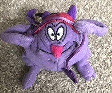 Disney hercules pain/panic PURPLE PLUSH STUFF BEAN BAG 5  Vintage