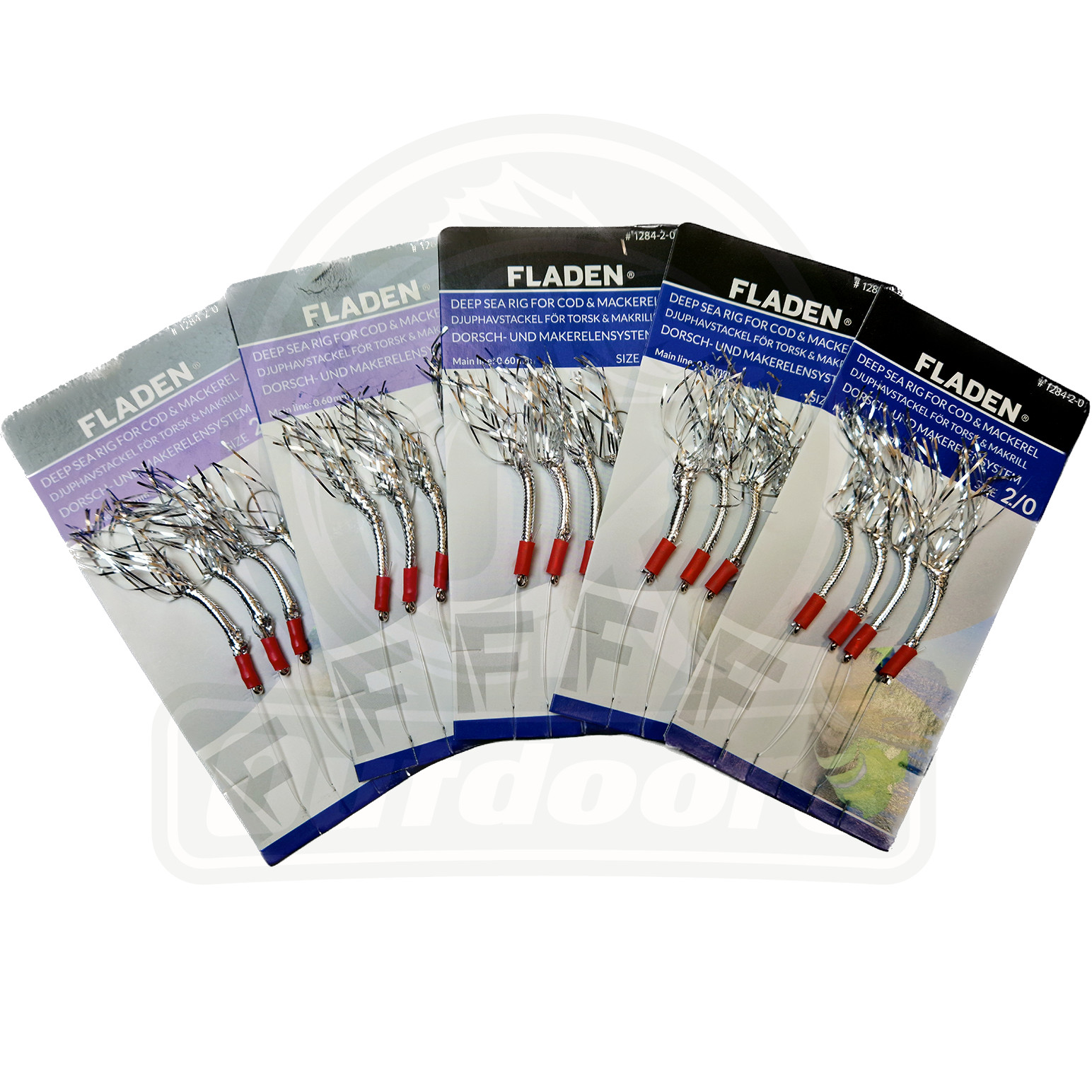 5x Packs Fladen Mackerel Feathers Sea Silver Tinsel Sea Boat Shore Fishing Lures