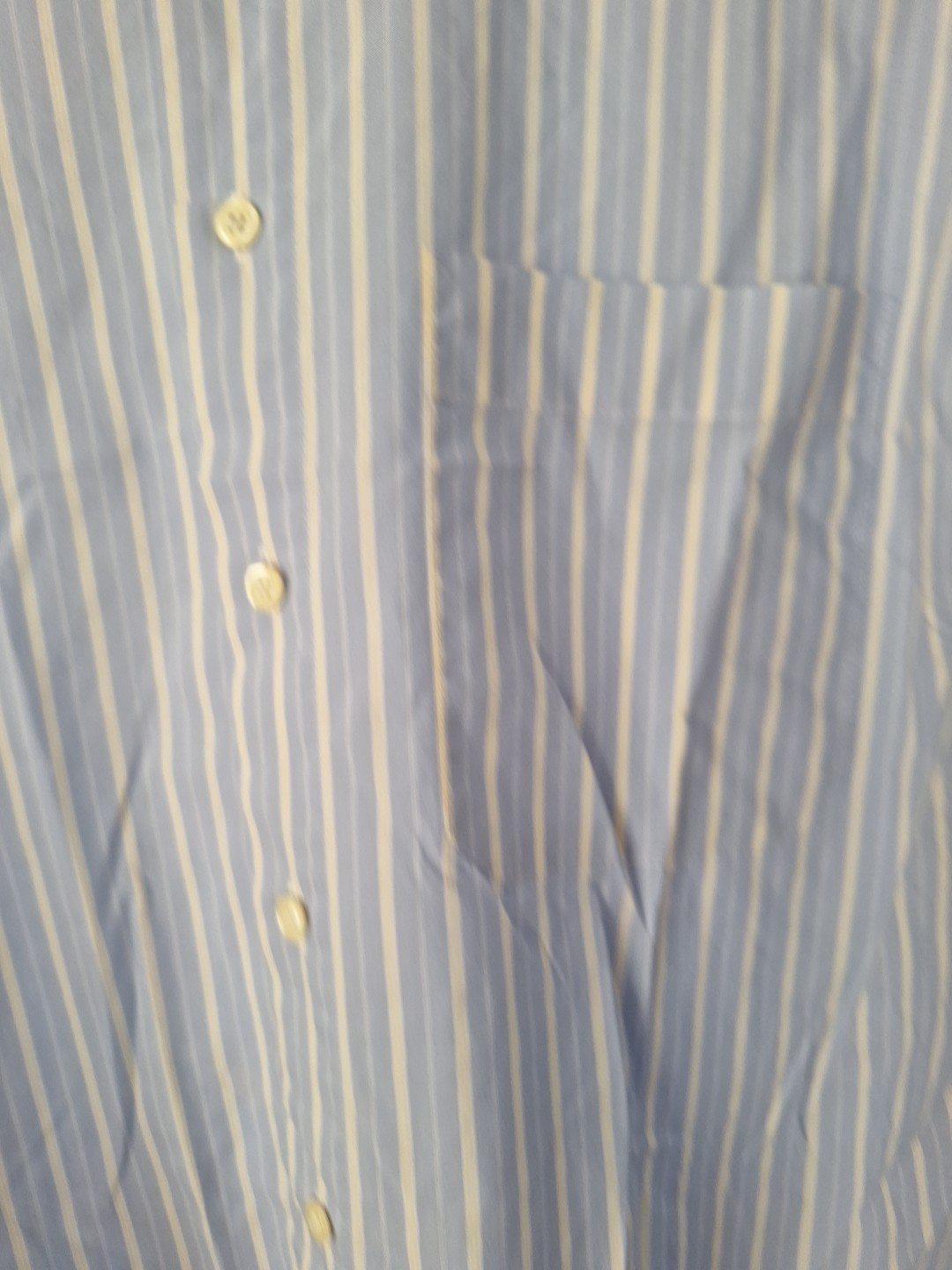 Mens Size 43 188 Studio Leonardo Striped Button Front Dress Shirt image 2