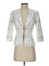 White House Black Market Women White Blazer 00