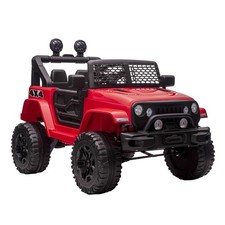 12V Electric Kids Ride On Car Off Road Truck Toy with Parent Remote Control Red