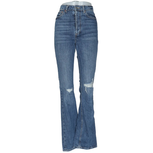 Zara, Jeans, Größe: 34, Blau, Baumwolle/Elasthan, Einfarbig, Denim, Damen #Dpf