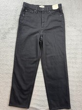 Universal Thread Jeans Womens 8 Black Highest Rise Straight Comfort Stretch