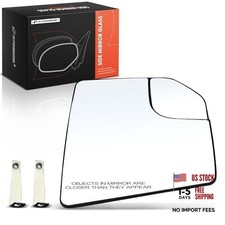Right Passenger Side Non-Heated Mirror Glass with Backing Plate - Compatible