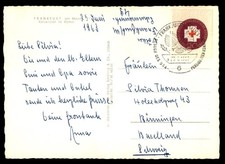 Mayfairstamps Germany 1963 Frankfurt to Baseelland Switzerland Postcard aaw_6313