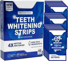 Teeth Whitening Strips, White Strips Teeth Whitener for Removing Coffee, Wine, S