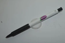 Paper Mate DYNAGRIP RT10 Ballpoint Pen BARNEY The Cartoon White Circa 1990's