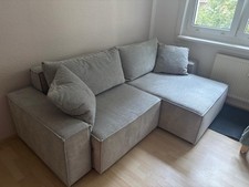 Ausklappres Sofa Mit Stauraum Und Bettfunktio...