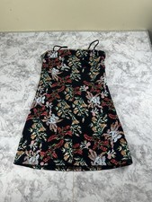 Urban Outfitters Audrey Floral Embroidered Mini Dress Women’s Size S