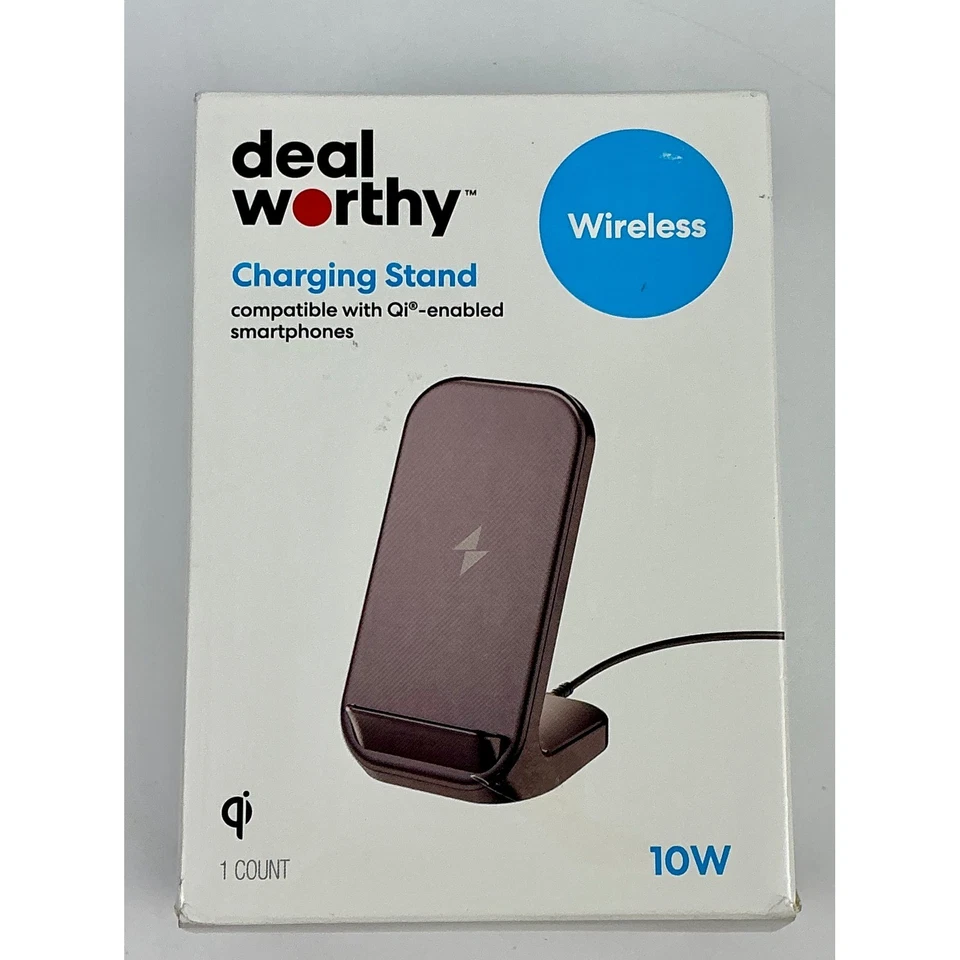 Dealworthy Wireless Charging Stand 10W Qi Compatible Smartphone Charger - Image 3 of 3