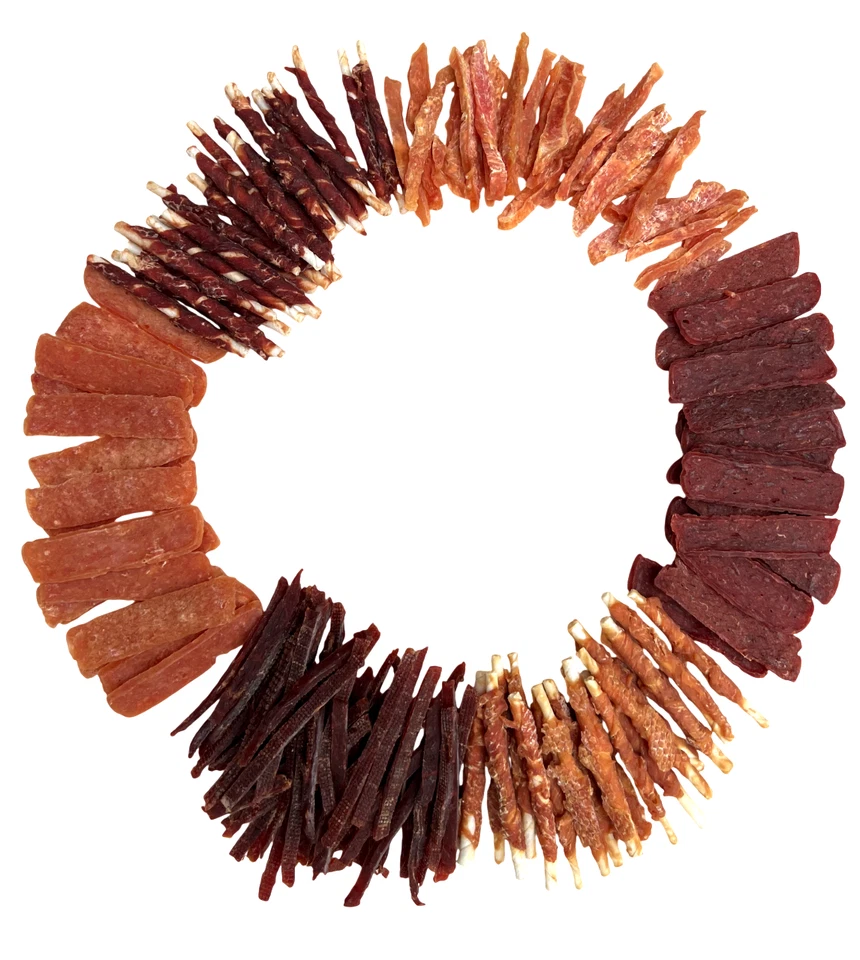 1,5 kg Leckerli Set von Huhn & Ente 6 x 250 g Hundefutter Hundesnack Nr. 005.029