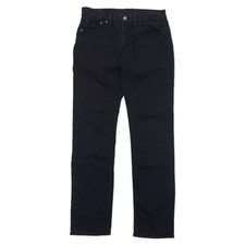 Levi Strauss 511 Slim Fit Stretch Black Denim Pants Skinny 30 Cotton