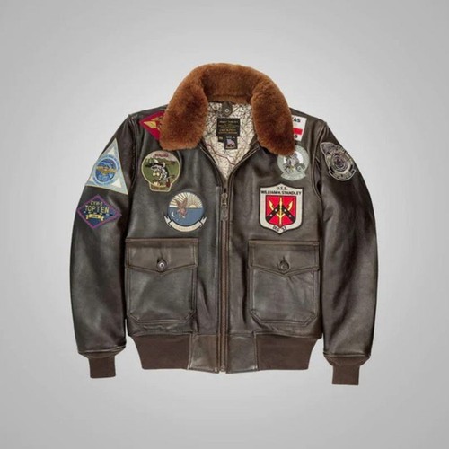 Top Gun Maverick G-1 Bomber Jacket Men Genuine Leather Flight Jacket  Aviator