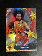2025 Topps Flagship Coby White Rainbow Foil Stars Of NBA Chicago Bulls 