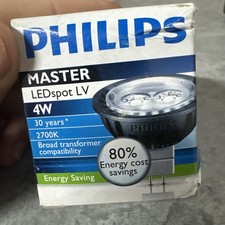 x6 - PHILLIPS MASTER LED SPOT LV Gu5.3 (4W=20W) 2700K (MR16) 12 ac 24D 730mA