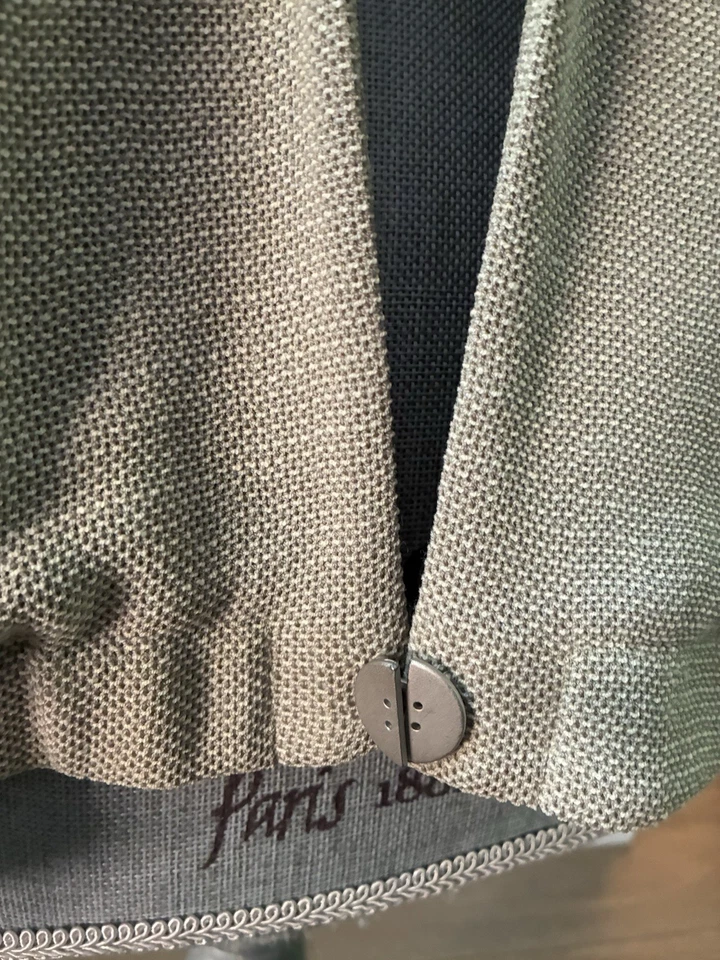 Carlisle 女式棕褐色西装夹克,复古羊毛混纺,10 码 — 第 2/4 张图片