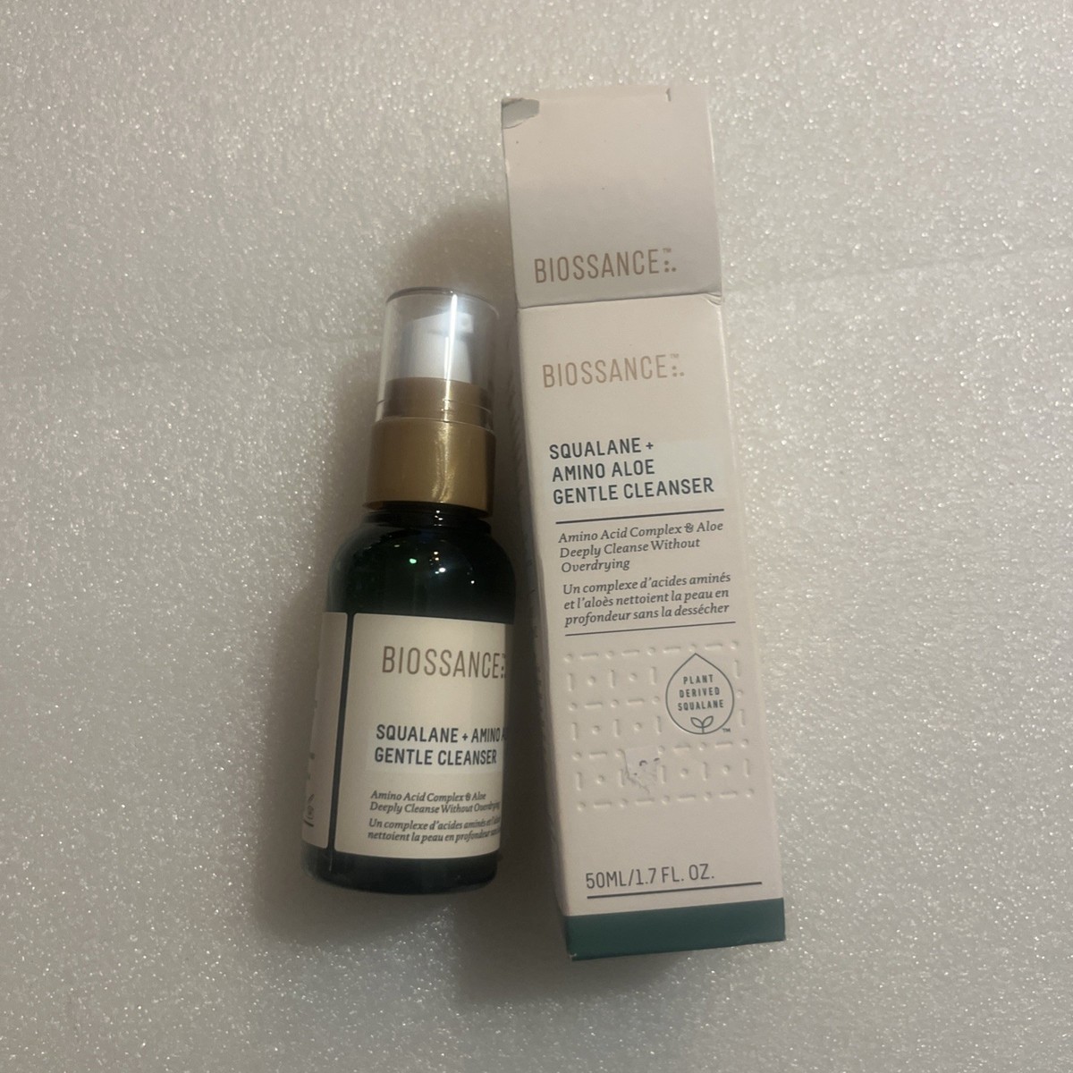 BIOSSANCE - SQUALANE AMINO ALOE GENTLE CLEANSER - TRAVEL SIZE 1.7oz - NEW  IN BOX