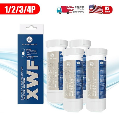#ad New Sealed GE XWF Refrigerator Water Filter Replacement XWF Appliances 1 4 Pack $40.99
