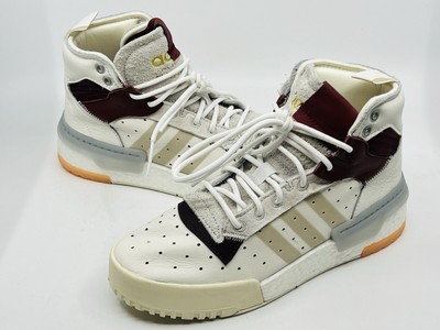 Adidas Originals Rivalry RM White Burgundy Men's Athletic Shoes F34143 Size 6.5