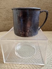 Oneida Silverplate Child Cup Vintage w/ Original Acrylic Case