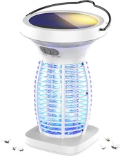 Solar Bug Zapper Outdoor, Mosquito Zapper Outdoor Waterproof Electric Fly Zapper