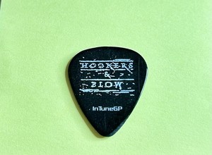 Authentic Hookers & Blow Custom Guitar Pick - In Tune GP Stage Tour Promo