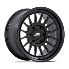 18x9 Kmc Wheels Km447 Impact Forged Monoblock Satin Black Rims 1pc