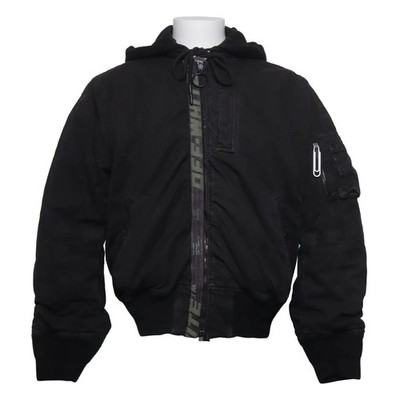Off-White, Bomberjacke, Unisex (Erwachsene), Größe: S, Schwarz #oF5