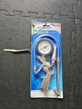 JobSmart Analog Inflator with Air Gun Attachment Air High Flow Nozzle