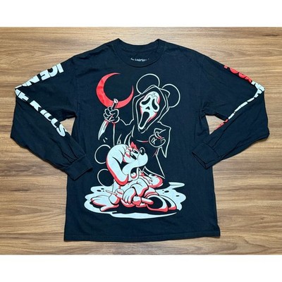 Ice Nine Kills Your Numbers Up Scream Mickey Mouse Long Sleeve Shirt Black Sz M