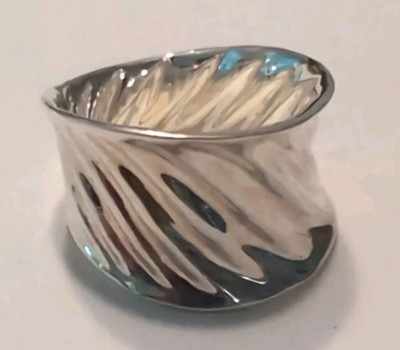 RLM Studio Sterling Silver Concave Wide Band Ring Size 8