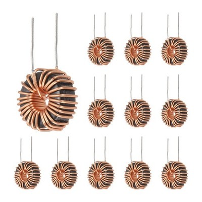 12pcs Inductor Toroidal Core for 47uH 2A Magnetic Coil, Diam. 0.43''