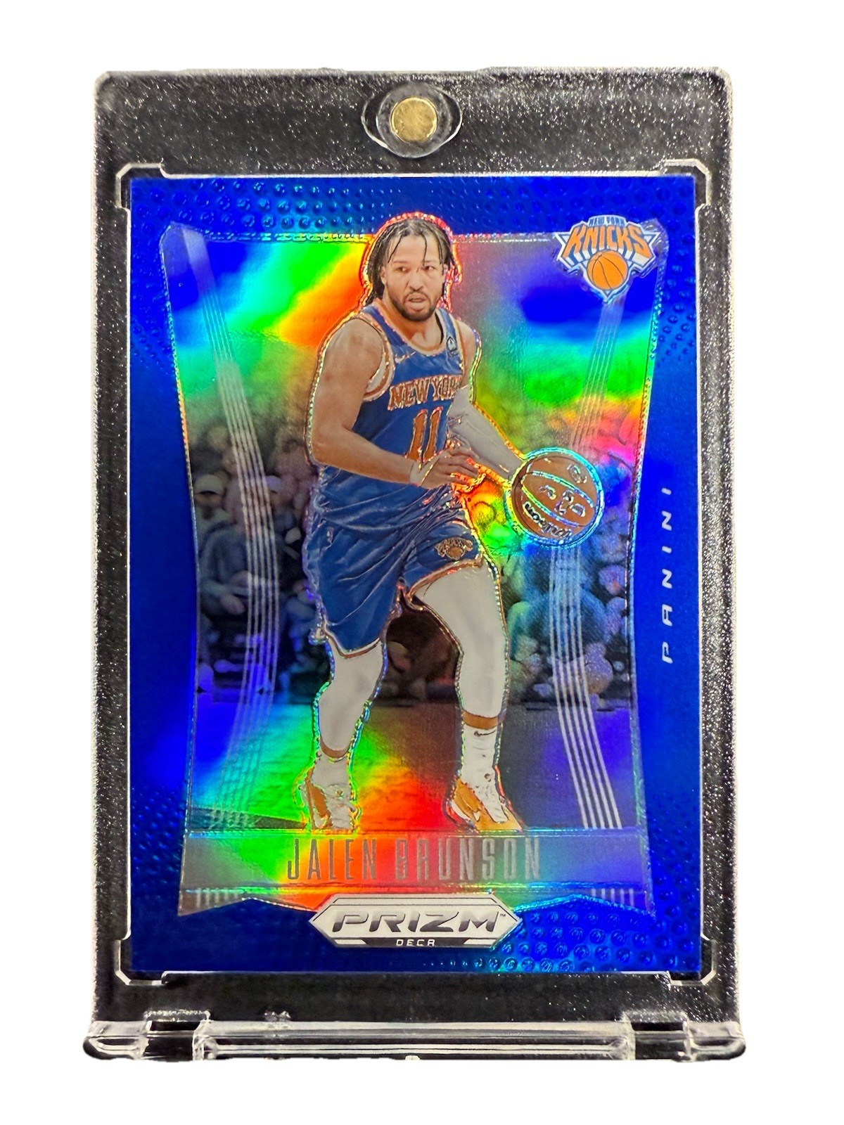 Jalen Brunson 2023-24 NBA Panini Prizm Deca #107 Blue 058/149 Knicks Color Match